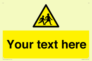 Custom Warning children Sign